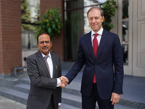 NSA Doval held talks with Russia’s First Deputy PM in Moscow (Image: X/@RusEmbIndia)
