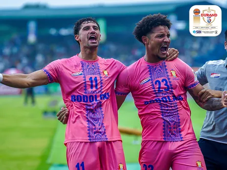 Bodoland FC celebrating a goal (Photo: Durand Cup/AIFF)