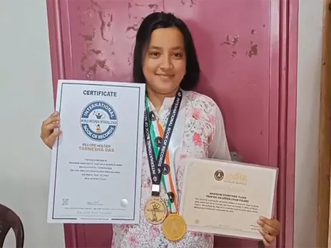 Tarnesha Das enters International Book of Records (Photo/ANI)