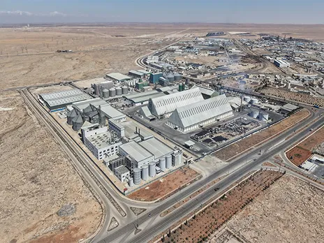A drone captured aerial footage of the industrial city in Hassia, Homs, Syria on March 19, 2025 (File Photo/Reuters)