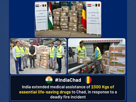 Medical aid sent by India to Chad (Image: X@DrSJaishankar)