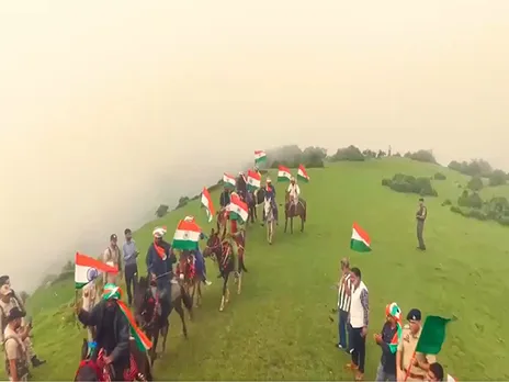 Nomadic Tribals in Rajouri hosts Tiranga Horse Rally (Photo/ANI)