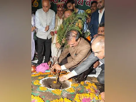 Himachal Pradesh CM Sukhu inaugurates state-level Van Mahotsav in Shimla (Photo/ANI)