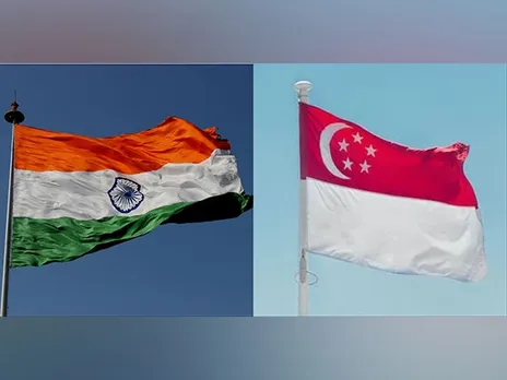 India and Singapore national flags (File Photo)
