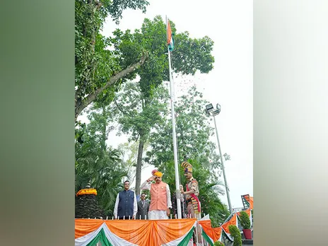 MP CM Mohan Yadav hoists tricolour at CM House in Bhopal (Photo/X @DrMohanYadav51)