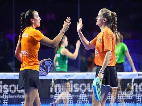 Khan Tigers celebrates after beating Vernost Jaguars during World Padel League day-3 (Image: WPL media)