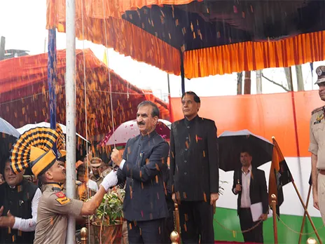 Himachal CM at state-level Independence Day function (Photo/X@SukhuSukhvinder)