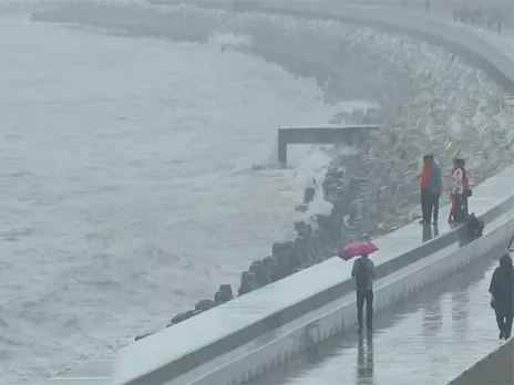 Visual from Marine Drive in Mumbai (Photo/ANI)