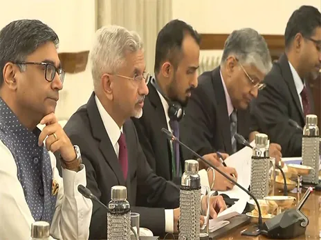 External Affairs Minister S Jaishankar during meeting with Chinese Foreign Minister Wang Yi(Photo/ANI)