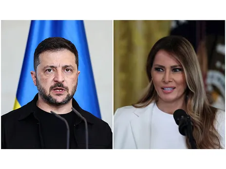 Ukraine President Volodymyr Zelenskyy and US First Lady Melania Trump (File photos/ Reuters)