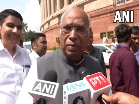 Congress president and Leader of Opposition in Rajya Sabha Mallikarjun Kharge (Photo/ANI)