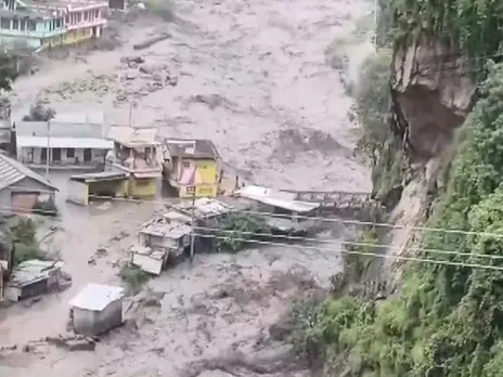 Visuals of the destruction in Himachal Pradesh due to rains (Photo/ANI)