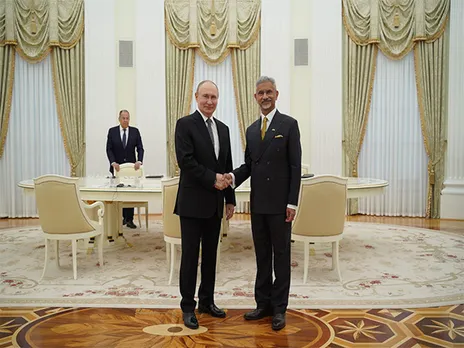 External Affairs Minister SJaishankar called on Russian President Vladimir Putin in Moscow (Photo/Officials)