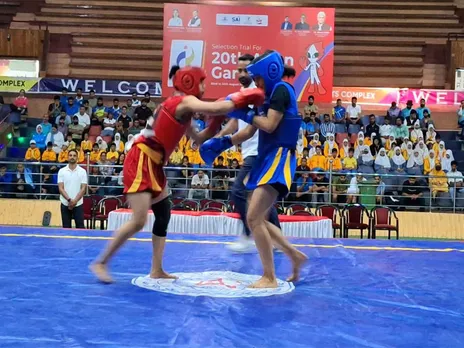 Players in action in Wushu Selection Trial. (Photo/WAI)