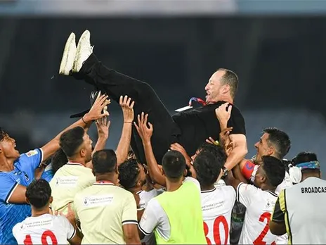 NorthEast United FC celebrating after winning the title (Photo: Durand Cup)