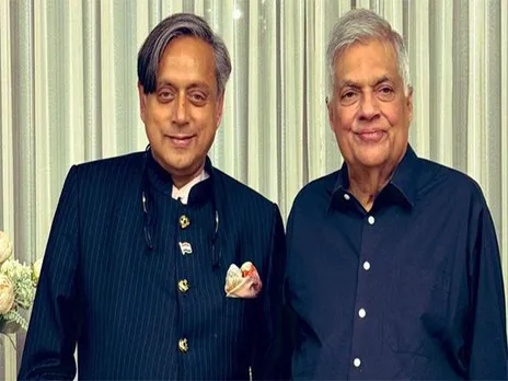 Congress MP Shashi Tharoor and former Sri Lankan President Ranil Wickramasinghe (Photo/X@ShashiTharoor)