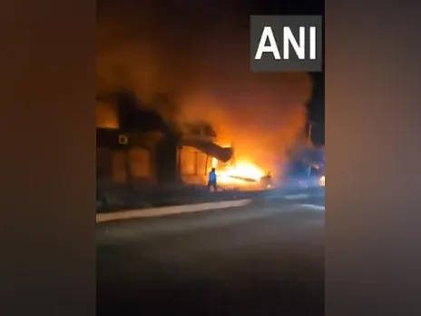 A massive fire broke out in Mandiala village of Hoshiarpur on Saturday (File Photo/ANI)