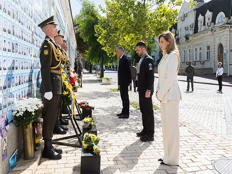 Ukraine President Volodymyr Zelenskyy with Ukraine First Lady (Image: X@ZelenskyyUa)