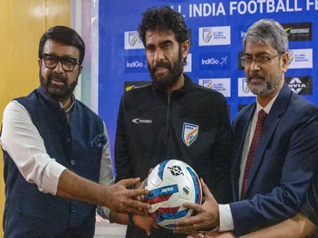 Khalid Jamil (centre). (Photo: AIFF Media)