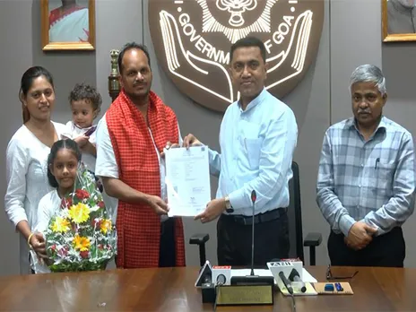 Brenden Valentine Crasto, third Pakistani national in Goa to obtain Indian citizenship (Photo/ANI)
