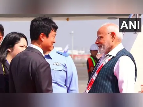 Prime Minister Narendra Modi arrives in Tokyo (Photo/ANI)