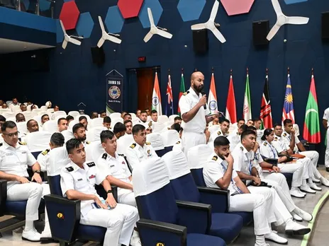 Discussions underway the 'Emerging Leaders Panel Discussion' (Photo/ X@indiannavy)