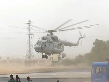 President Murmu’s visit to TN's Trichy, Tiruvarur: security rehearsal conducted at Srirangam helipad (Photo/ANI)