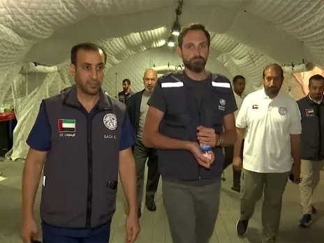 WHO delegation visited UAE field hospital in Gaza (Photo/Wam))