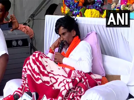 Maratha reservation activist Manoj Jarange Patil (Photo/ANI)