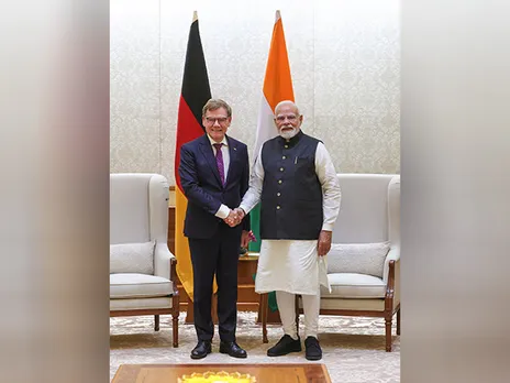 Prime Minister Narendra Modi with German Foreign Minister Johann Wadephul(Photo:X/@AussenMinDE)