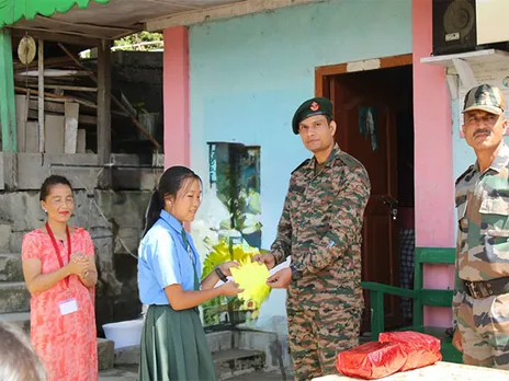 Mili Yabi from Arunachal's Sarli village gets admission into Sainik School (Photo/ANI)