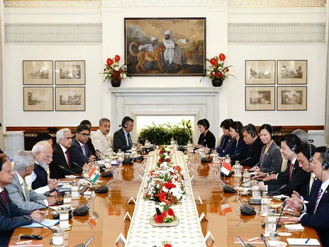 Prime Minister Narendra Modi and Prime Minister of Singapore, Lawrence Wong (Image: X@MEAIndia)