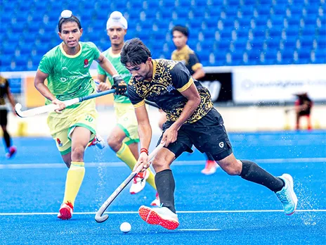 Players in action during their game (Photo: Punjab Hockey League)