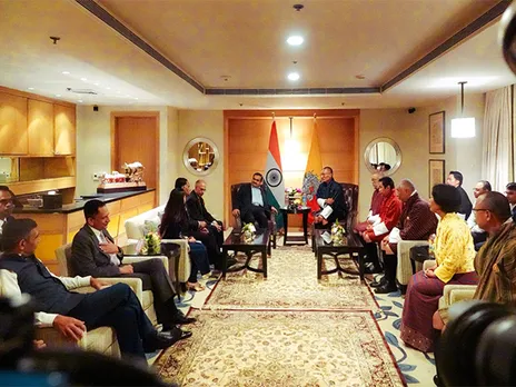 Bhutan PM Tshering Tobgay witnesses signing of 570 MW Wangchhu Hydropower Project agreement with Adani Power and DGPC (Photo: X/@tsheringtobgay)