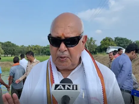 Surya Pratap Shahi  inspects Makhana Cultivation in Ayodhya