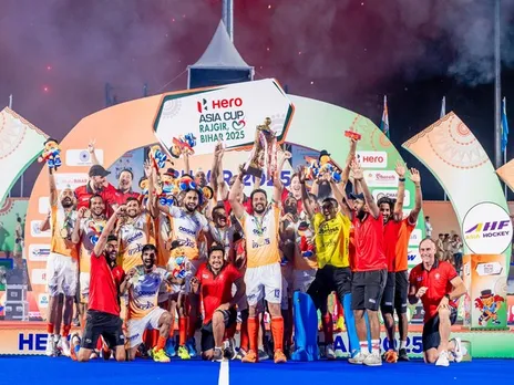 Indian Men's Hockey Team posing after winning the title (Photo: Hockey India)