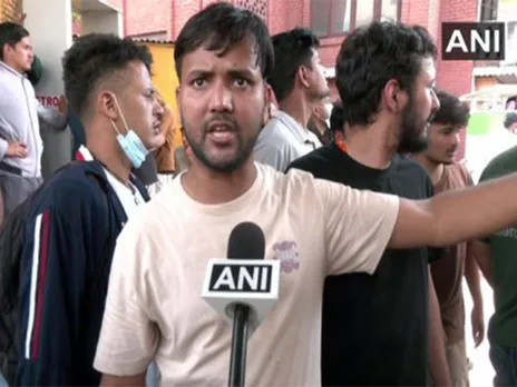 Protesters gather outside Kathmandu Parliament demanding restoration of social media access (Photo/ANI)