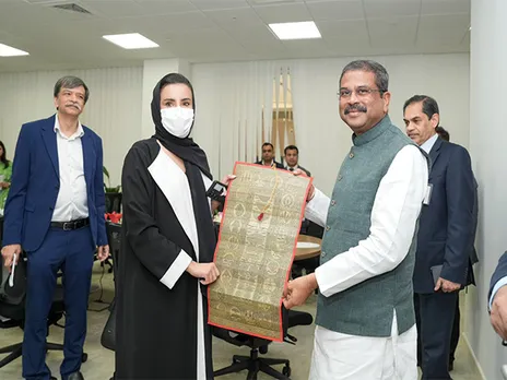 Union Minister Dharmendra Pradhan visits Abu Dhabi campus of IIT Delhi (Photo/ANI)