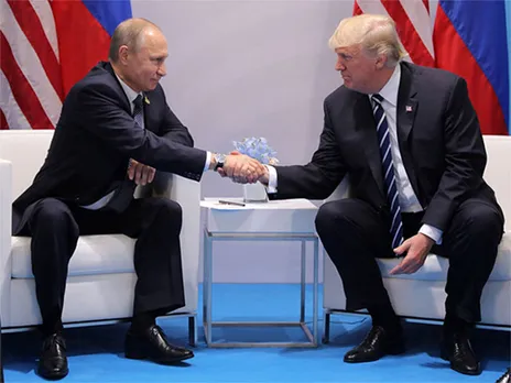 Russian President Vladimir Putin with US President Donald Trump at the G20 summit in Hamburg (File Photo/Reuters)