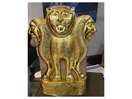 "Near perfect" sculpture of the National Emblem (Photo/AssamCMO)