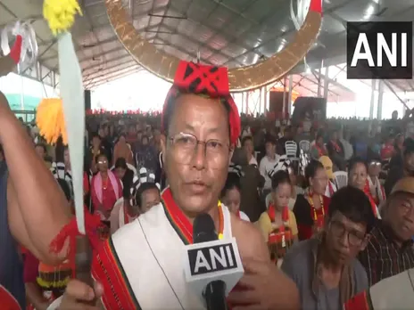 A traditional dance performer on PM Modi's Manipur visit (Photo/ANI)