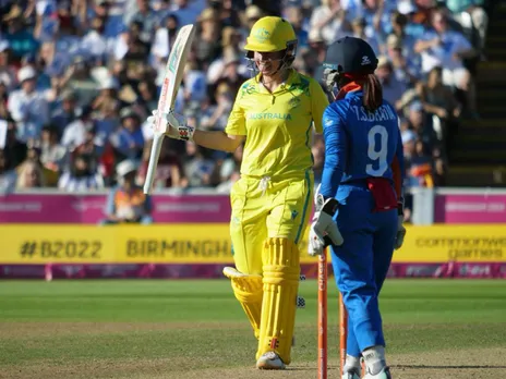 Beth Mooney celebrates her half century. (Photo/ANI)
