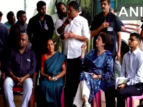 Congress MP Priyanka Gandhi visits Priyadarshini Tea factory in Kerala's Wayanad  (Photo/ANI)