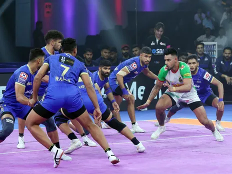 Players in action during the match (Photo: PKL)