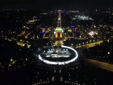Aerial view of 'Kartavya Path' (File Photo/ANI)