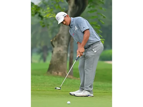 Golfer Kartik Singh in Day 1 action of IGPL Delhi NCR Leg (Photo Courtesy: IGPL)