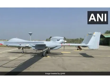 An Indian Airforce Heron Mk2 drone (File Photo/ANI)