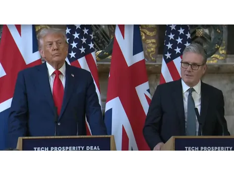 US President Donald Trump and UK PM Keir Starmer (Photo/ANI UK network source pool via Reuters)