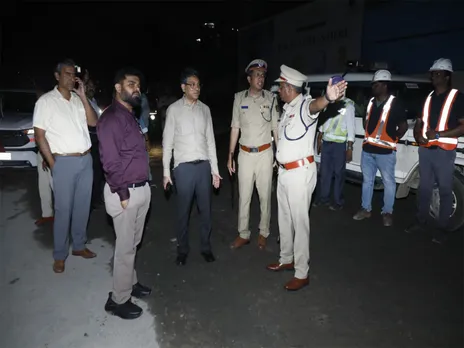 ACS Tushar Giri Nath inspects Bengaluru's Outer Ring Road (Photo/ANI)