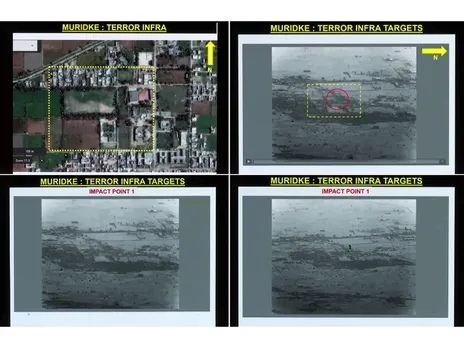 Muridke Lashkar training base before and after missile impact during Operation Sindoor (File Photo/ANI)
